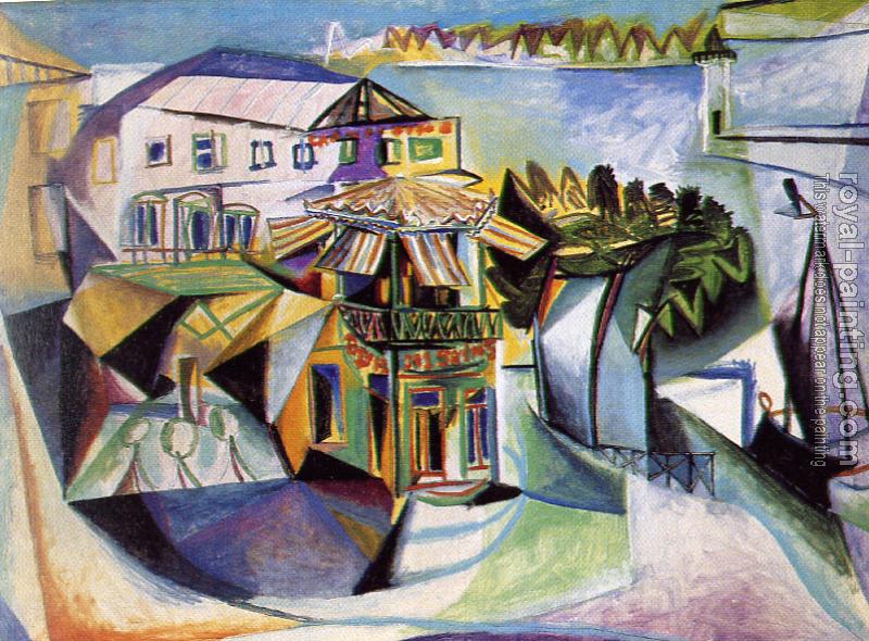 Pablo Picasso : cafe in royan